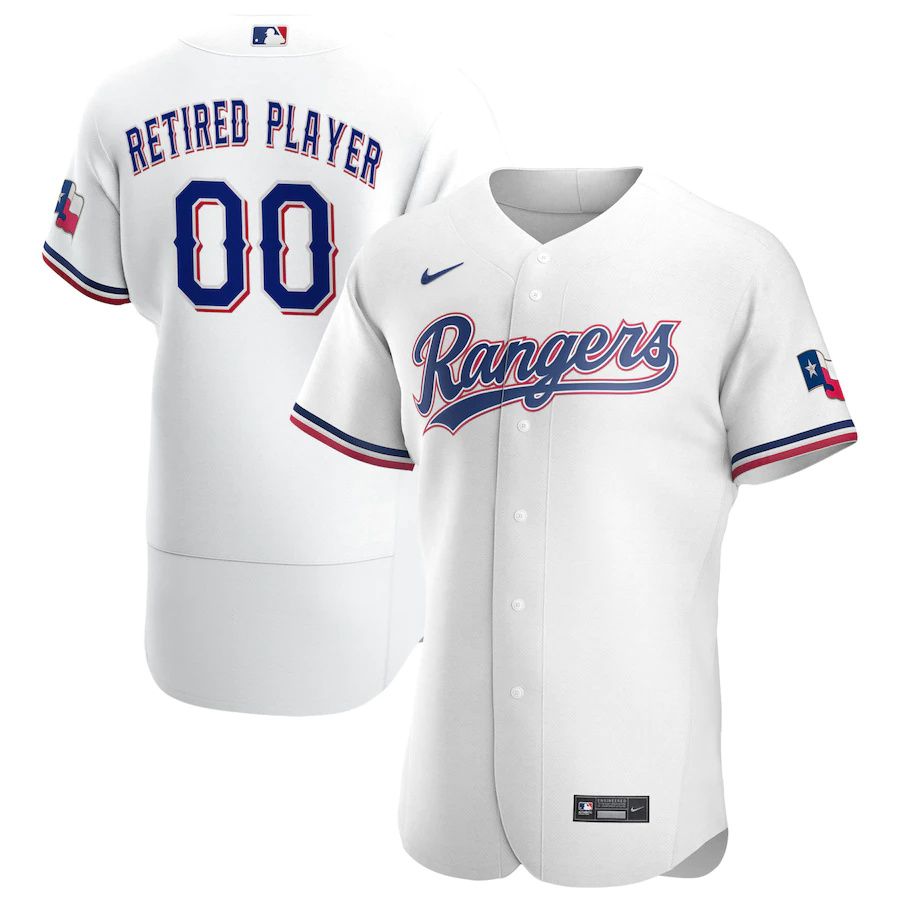 Mens Texas Rangers Nike White Home Pick-A-Player Retired Roster Authentic MLB Jerseys->nfl hats->Sports Caps